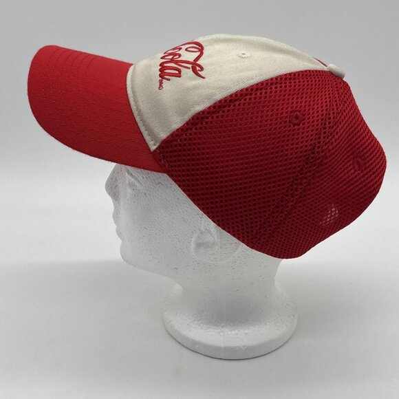 Coca Cola Strapback Cap Trucker Hat Adjustable Embroidered Mesh Company Issued - Picture 5 of 10